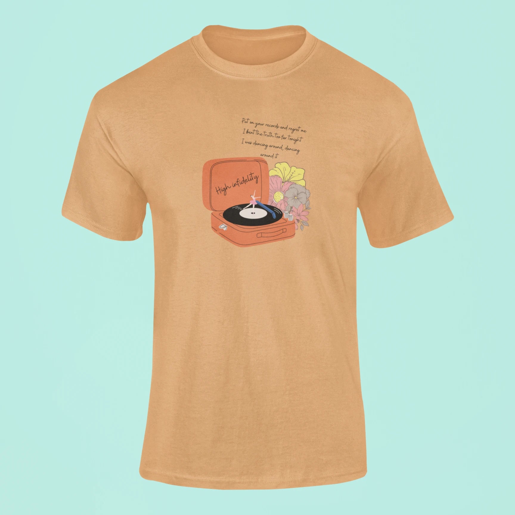 taylor swift high infidelity t shirt mustard yellow