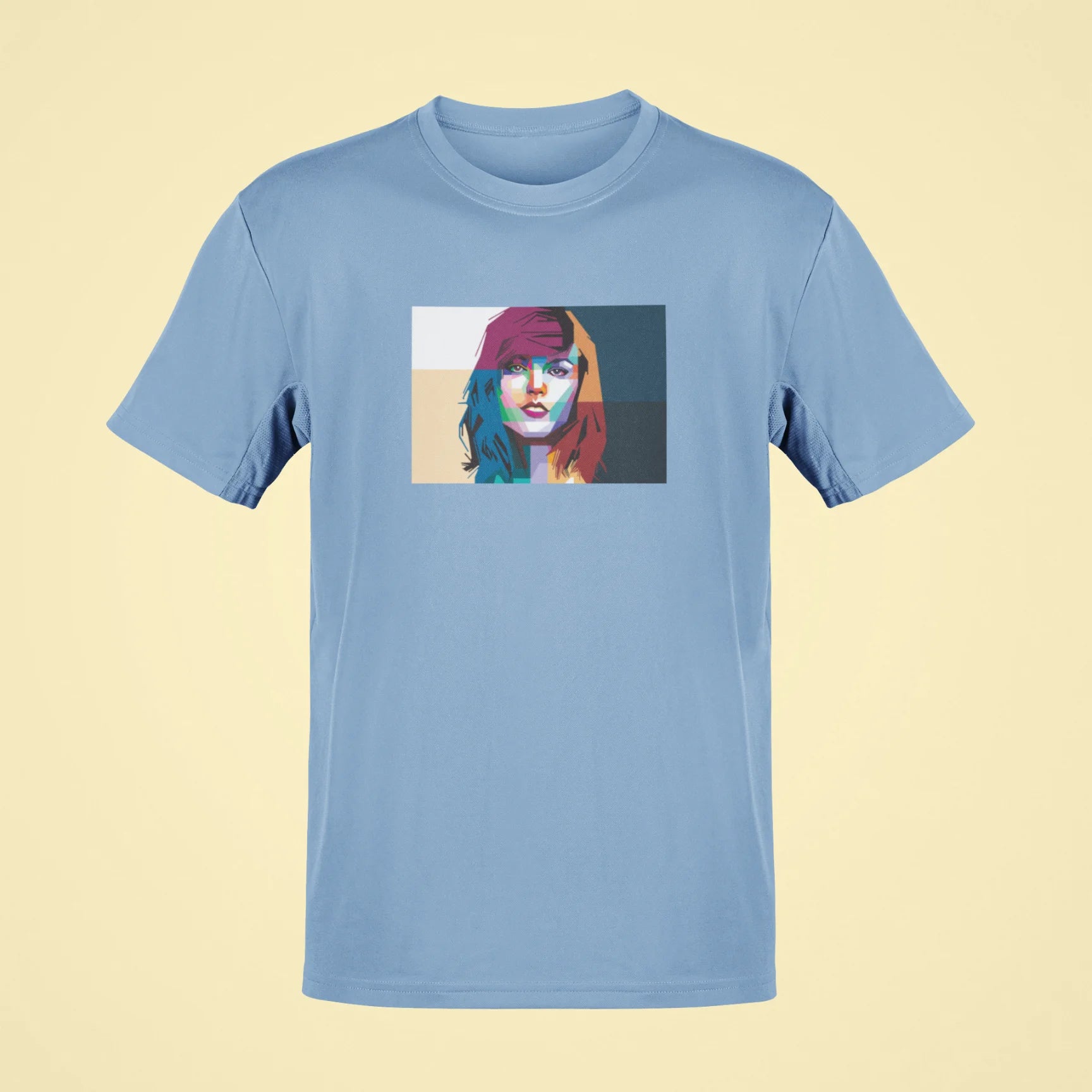 taylor swift mosaic oversized t shirt baby blue