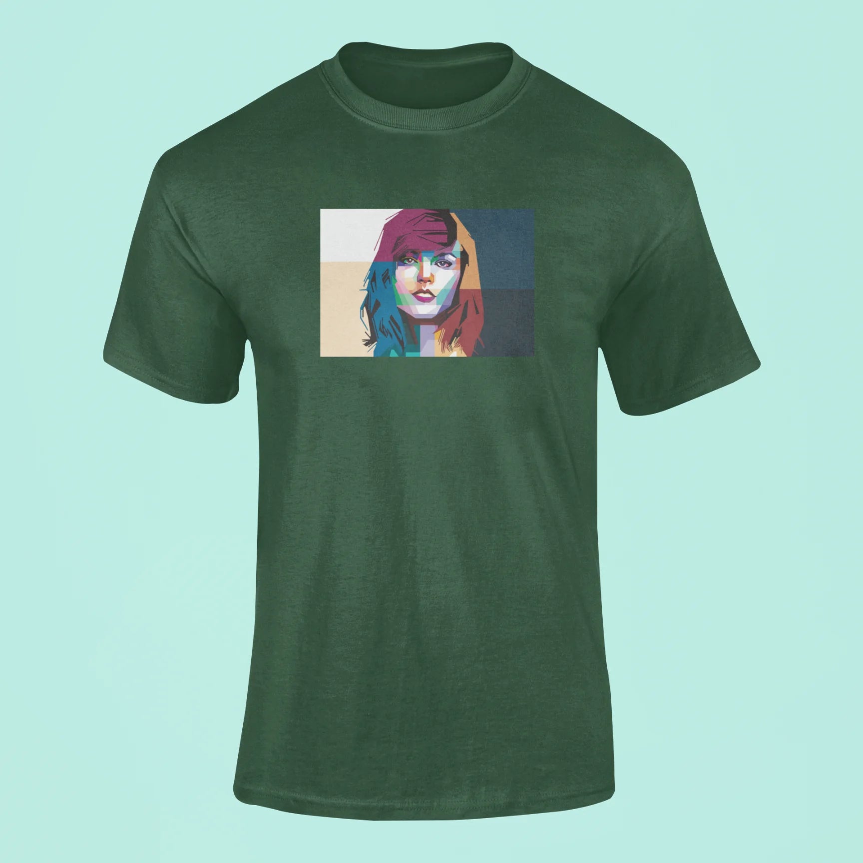 taylor swift mosaic t shirt green