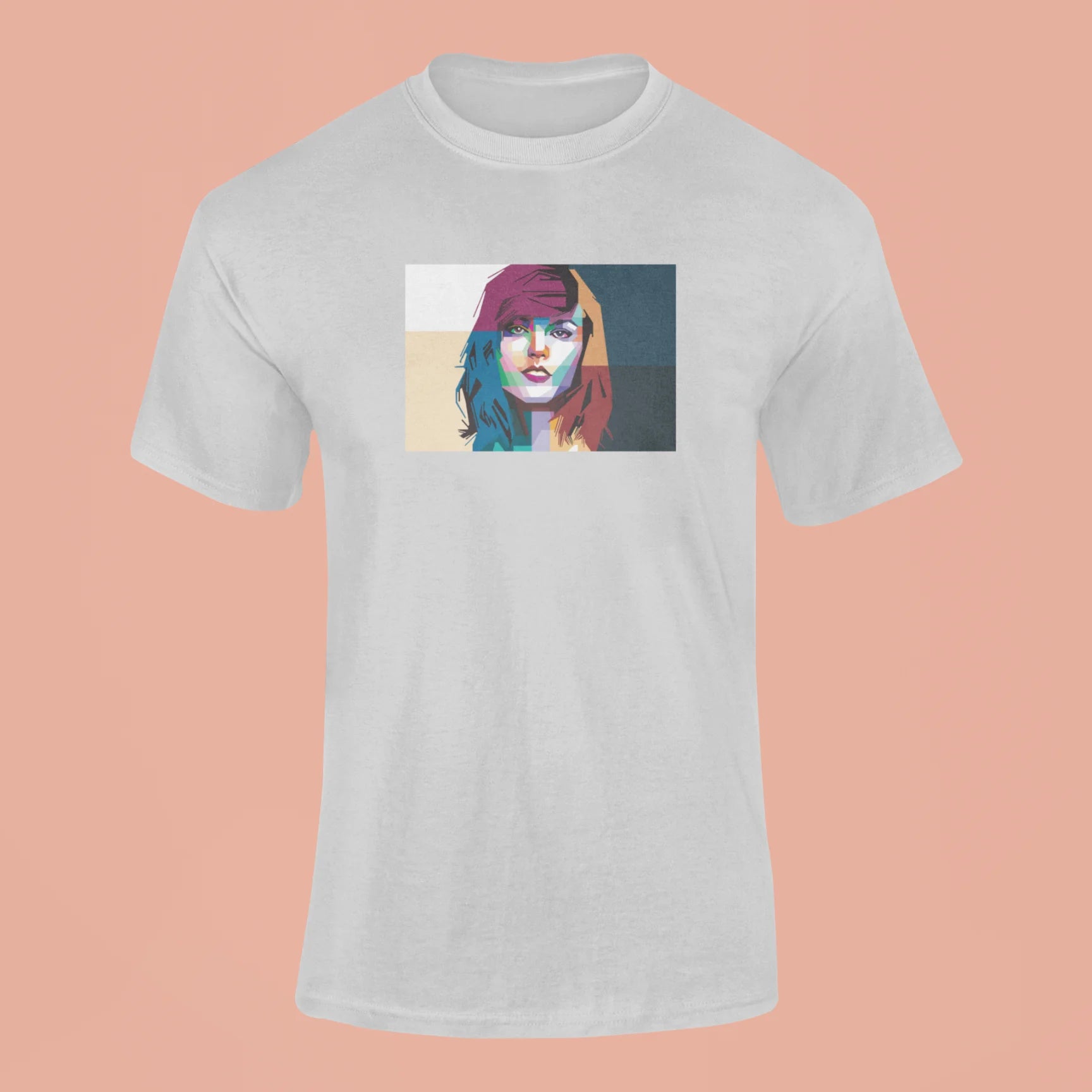 taylor swift mosaic t shirt grey