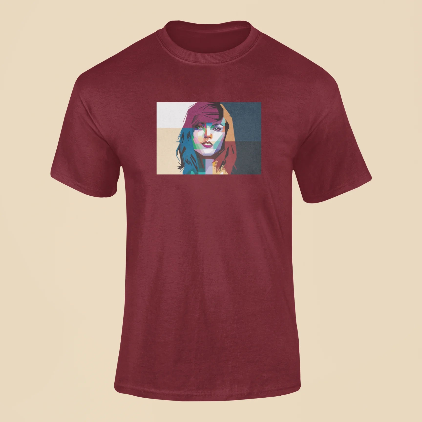 taylor swift mosaic t shirt maroon