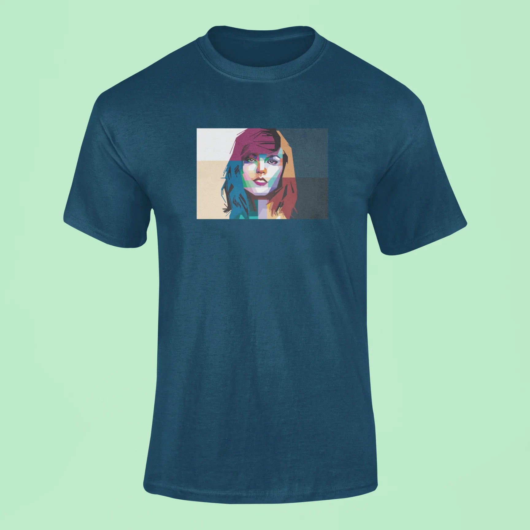 taylor swift mosaic t shirt navy blue