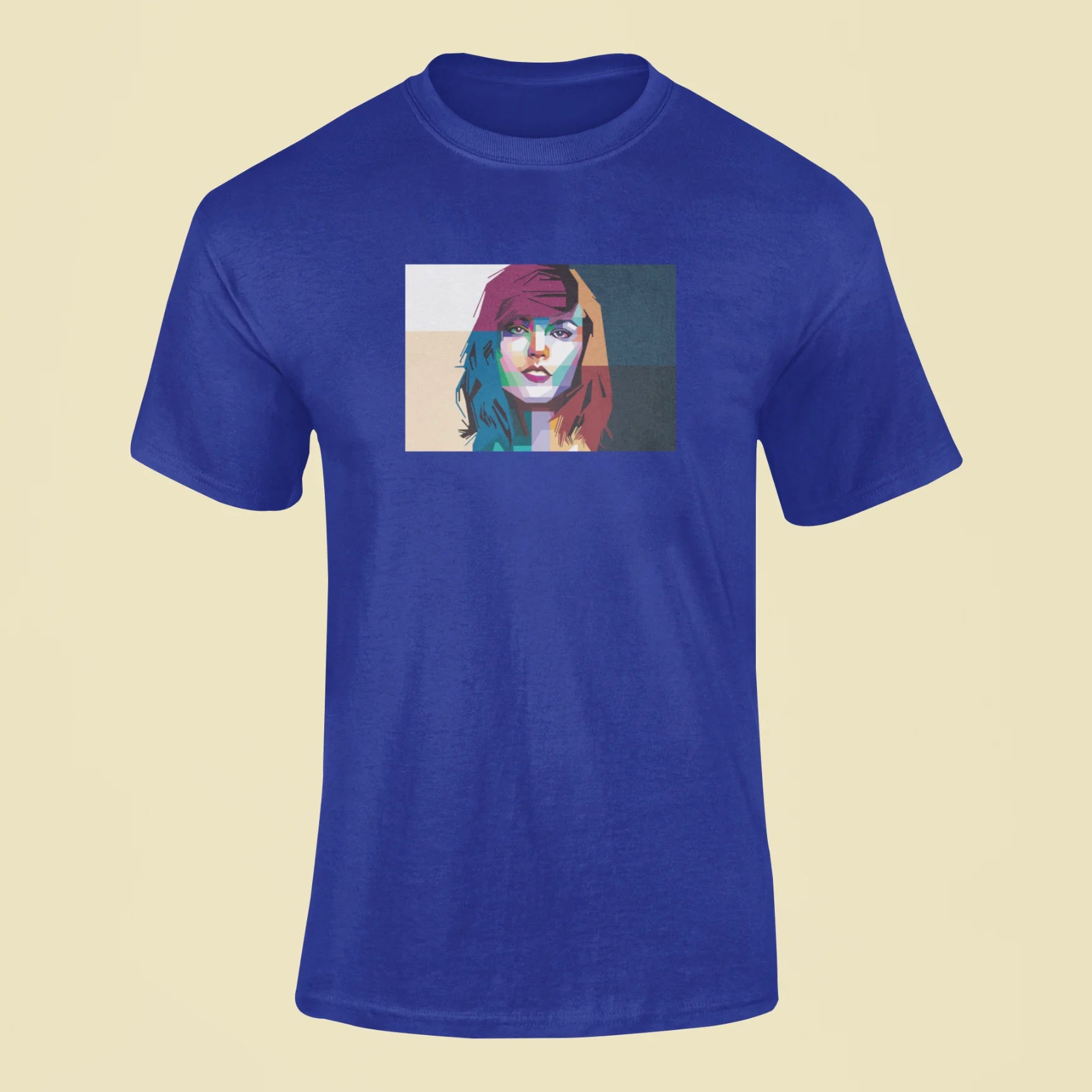 taylor swift mosaic t shirt royal blue