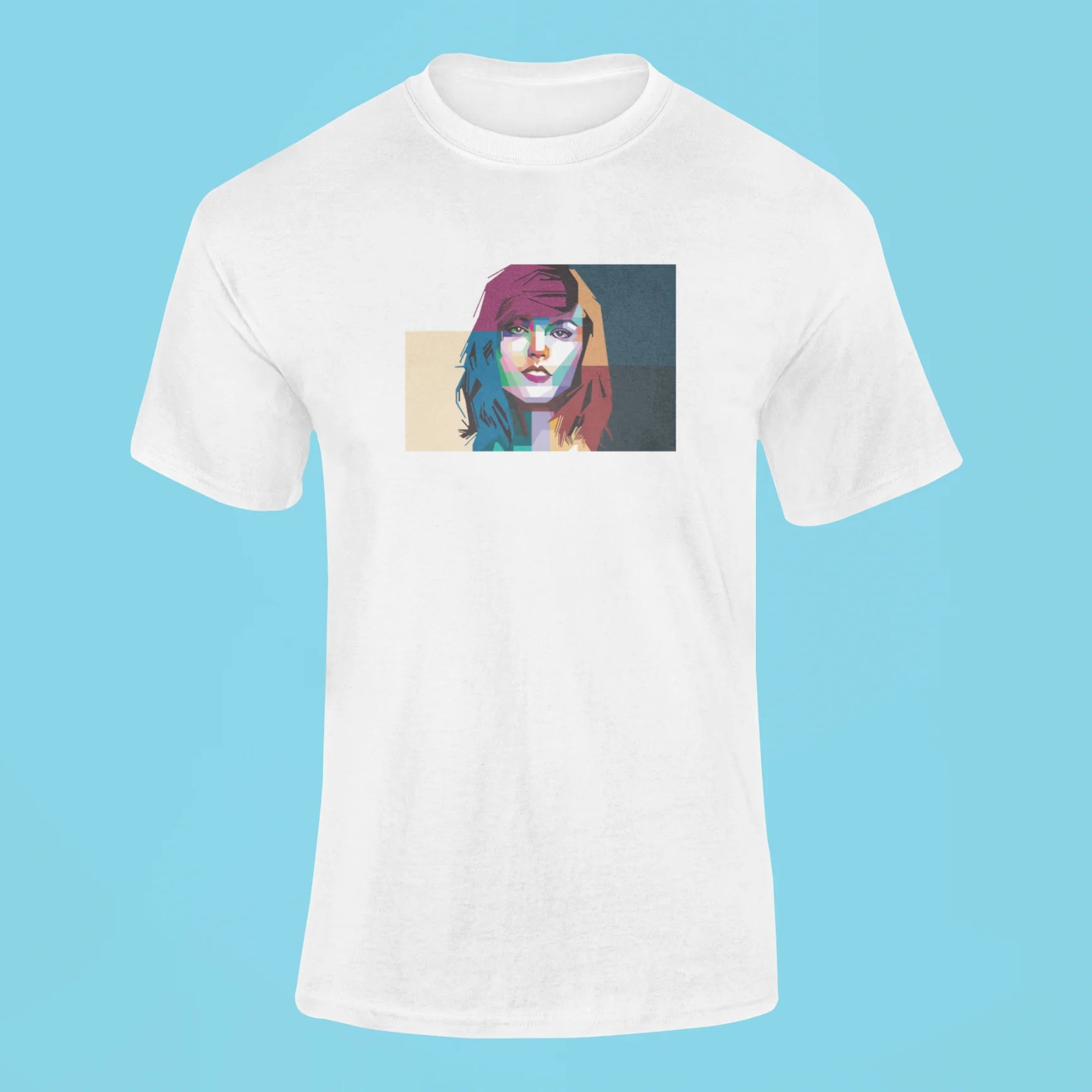 taylor swift mosaic t shirt white