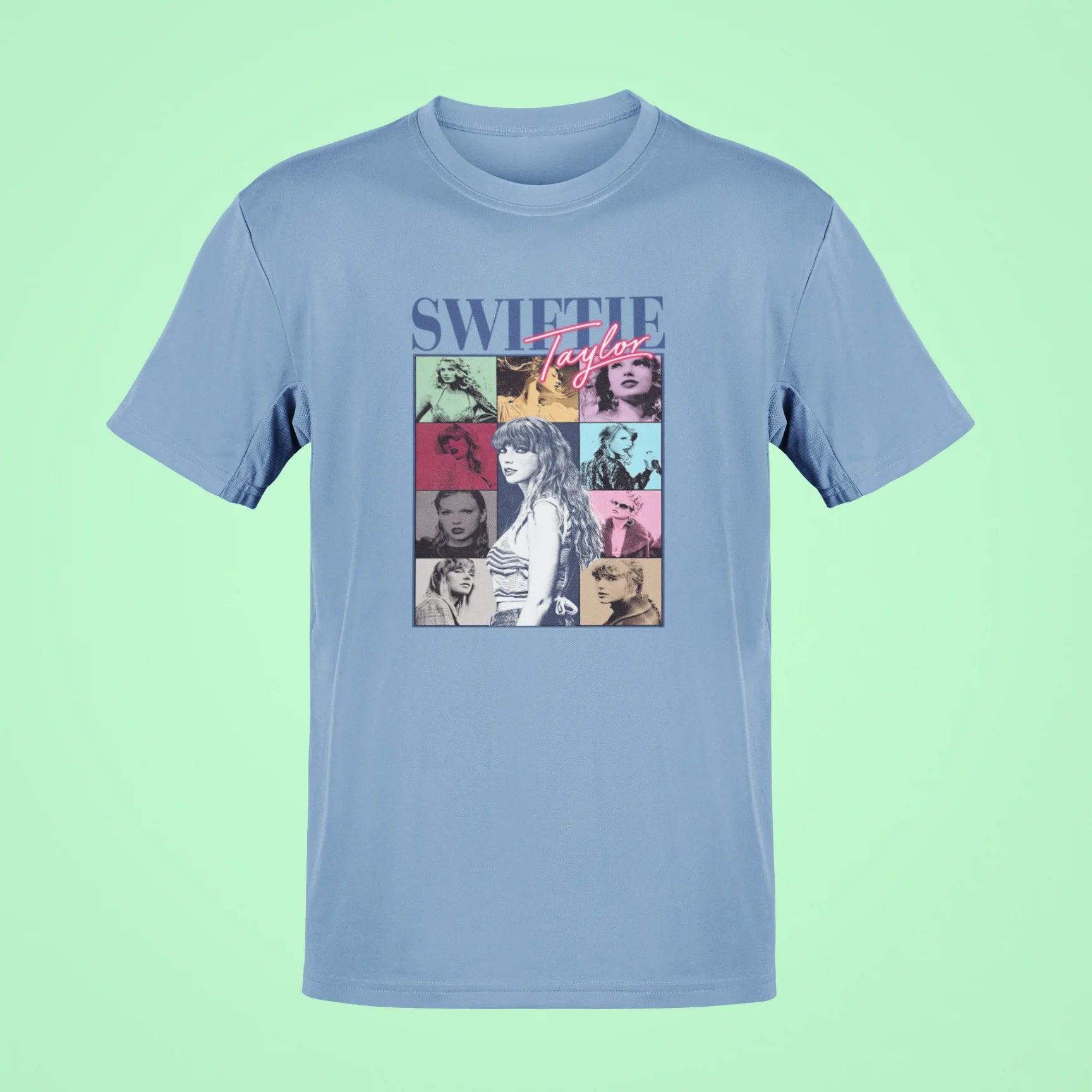 taylor swiftie oversized t shirt baby blue