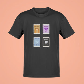 taylor swifts stamp oversized t shirt black
