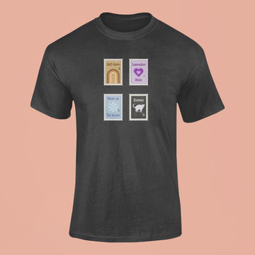 taylor swifts stamp t shirt black
