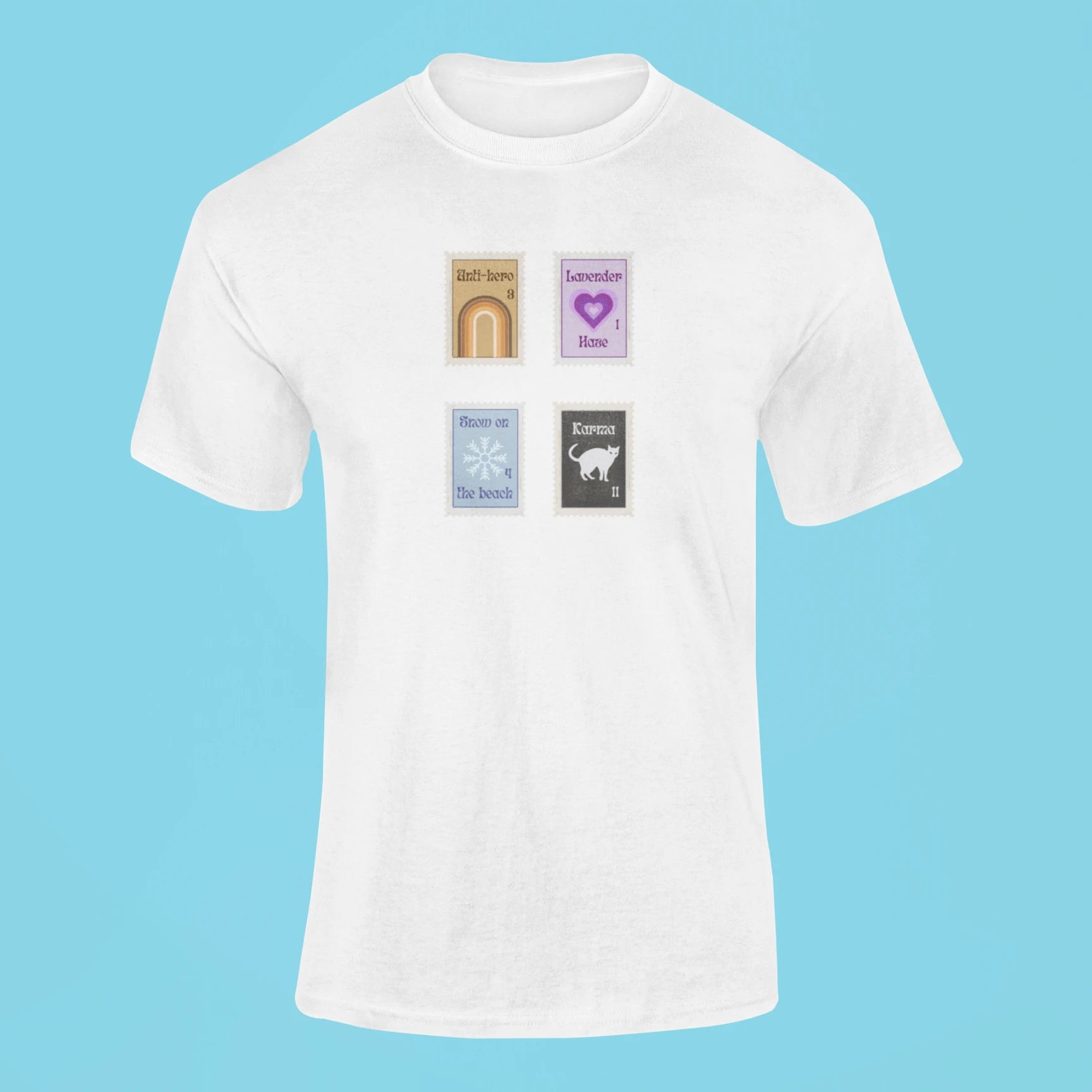taylor swifts stamp t shirt white