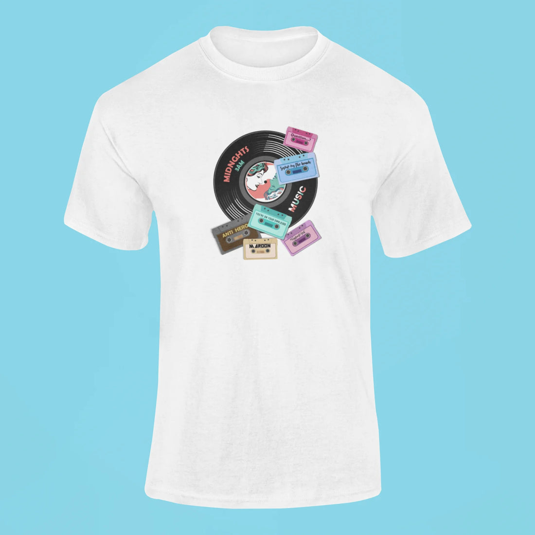 taylot swift albums cds and cassette t shirt mustard yellow