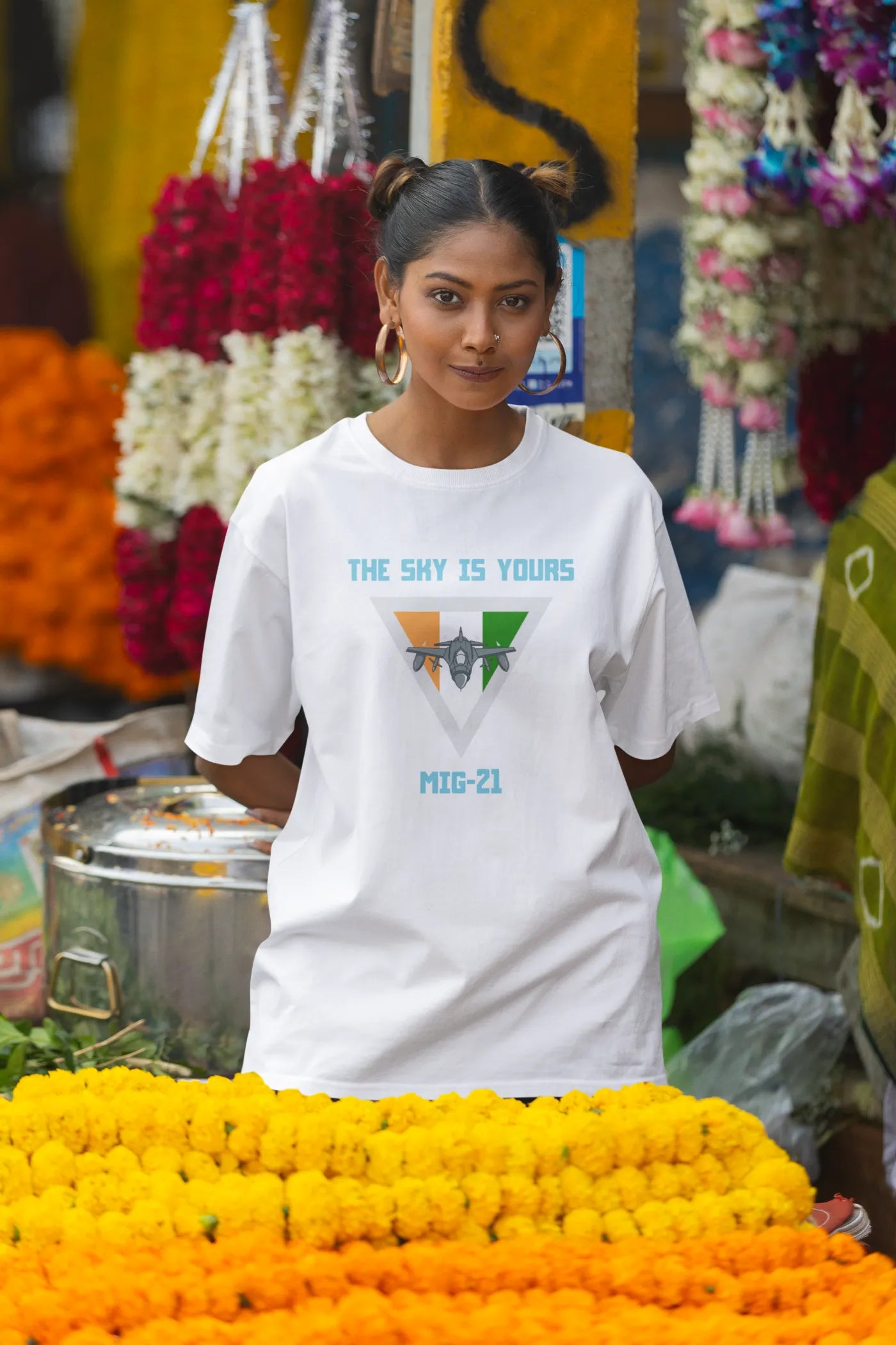 The sky is yours MiG-21 Oversized T-Shirt