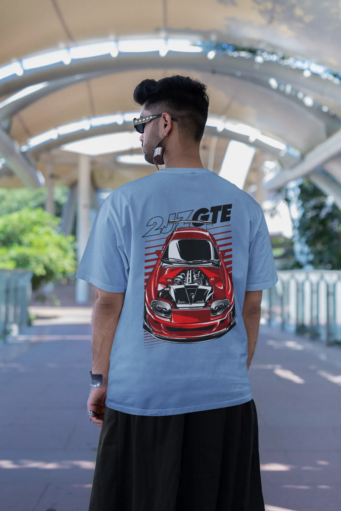 Toyota Supra 2JZ-GTE Engine Oversized T-Shirt