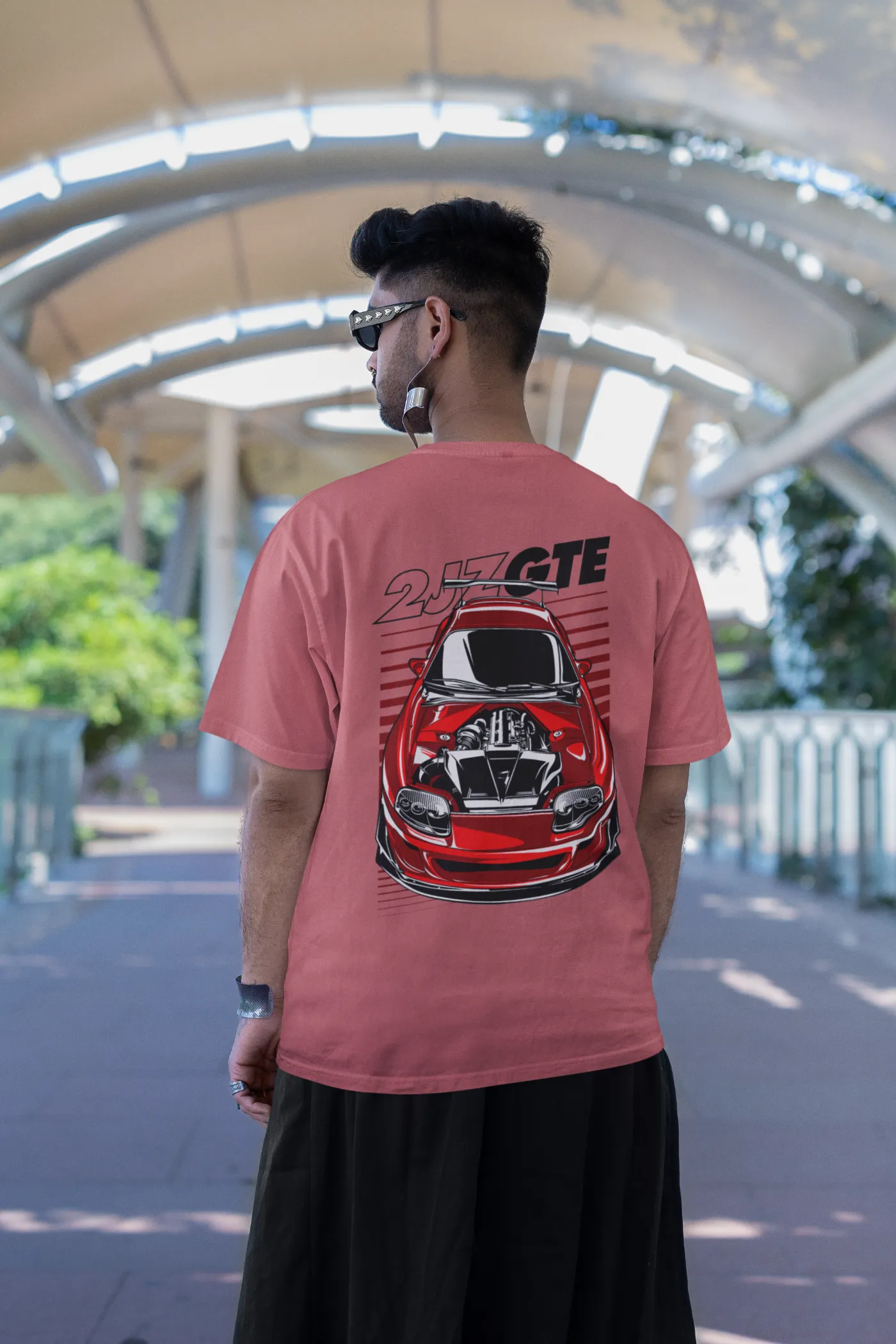 Toyota Supra 2JZ-GTE Engine Oversized T-Shirt