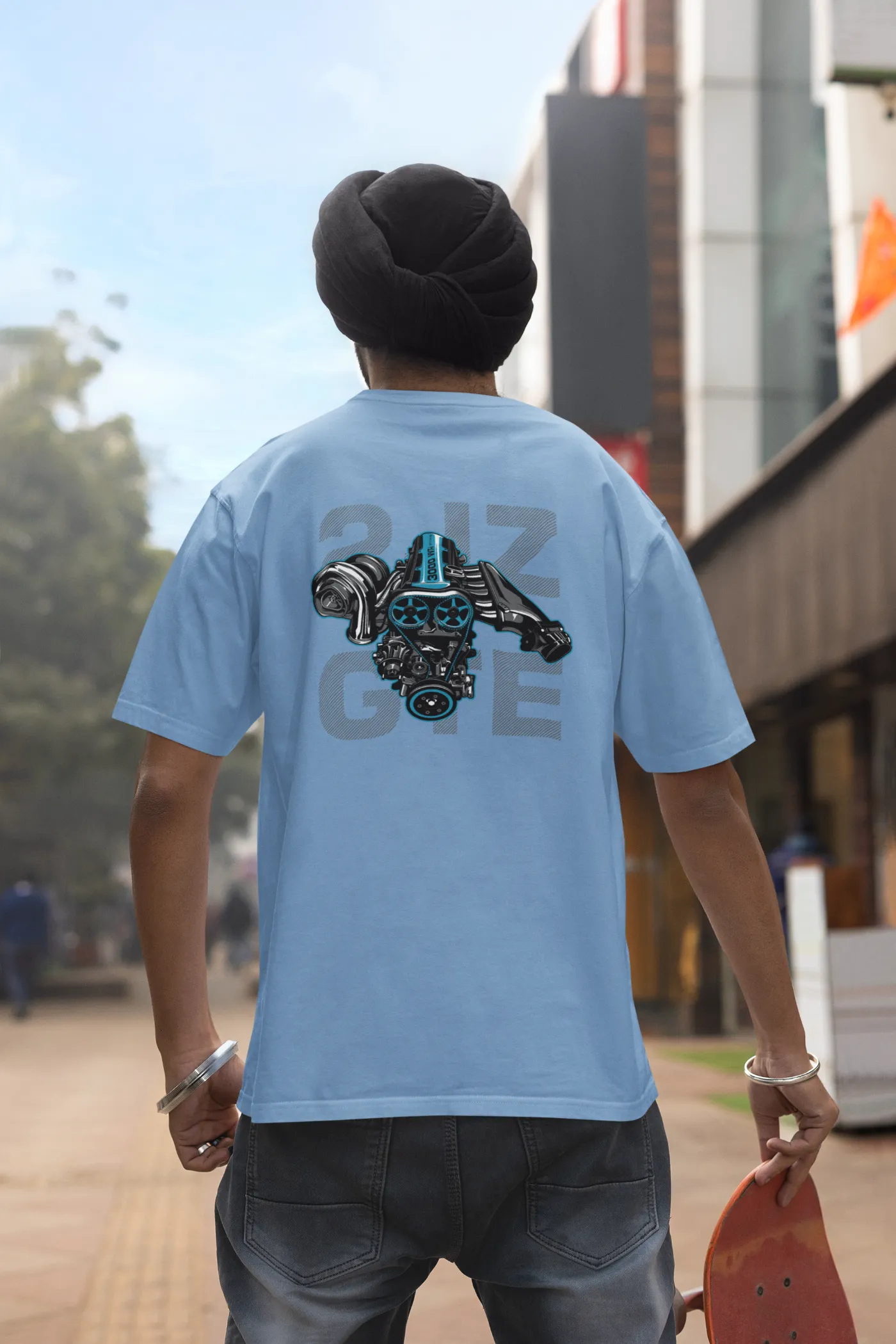 Toyota Supra 2JZ-GTE Motor Oversized T-shirt