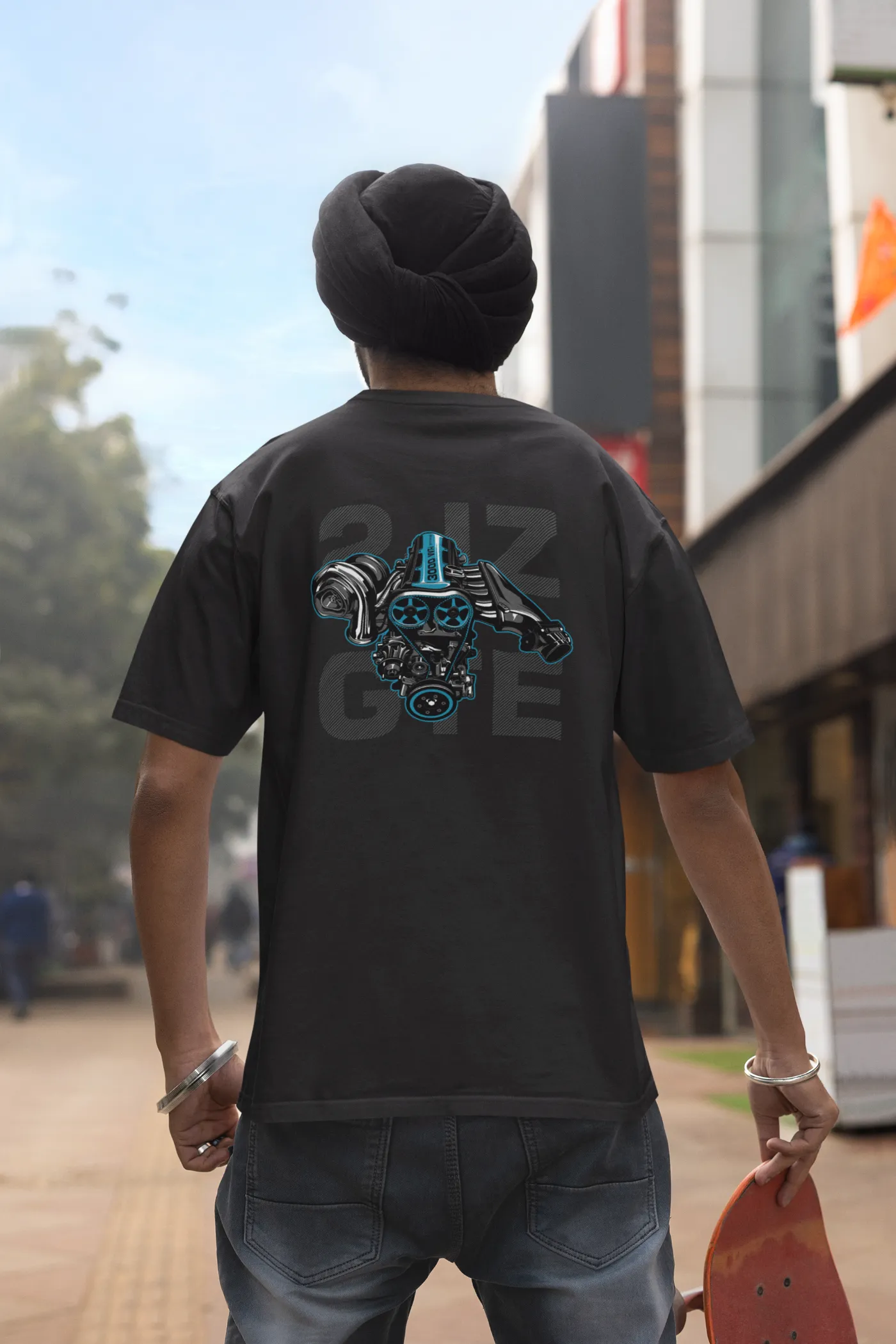 Toyota Supra 2JZ-GTE Motor Oversized T-shirt