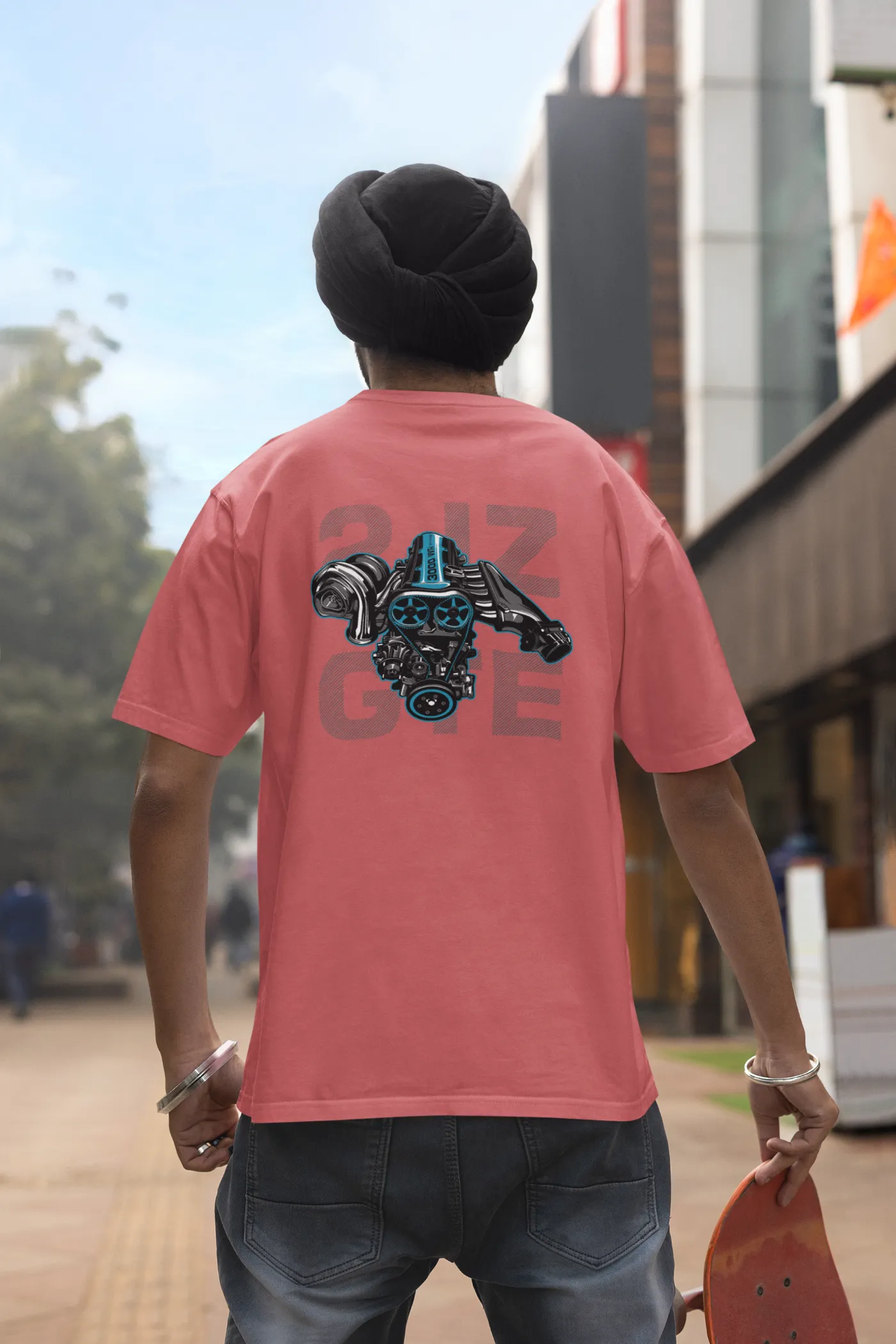 Toyota Supra 2JZ-GTE Motor Oversized T-shirt