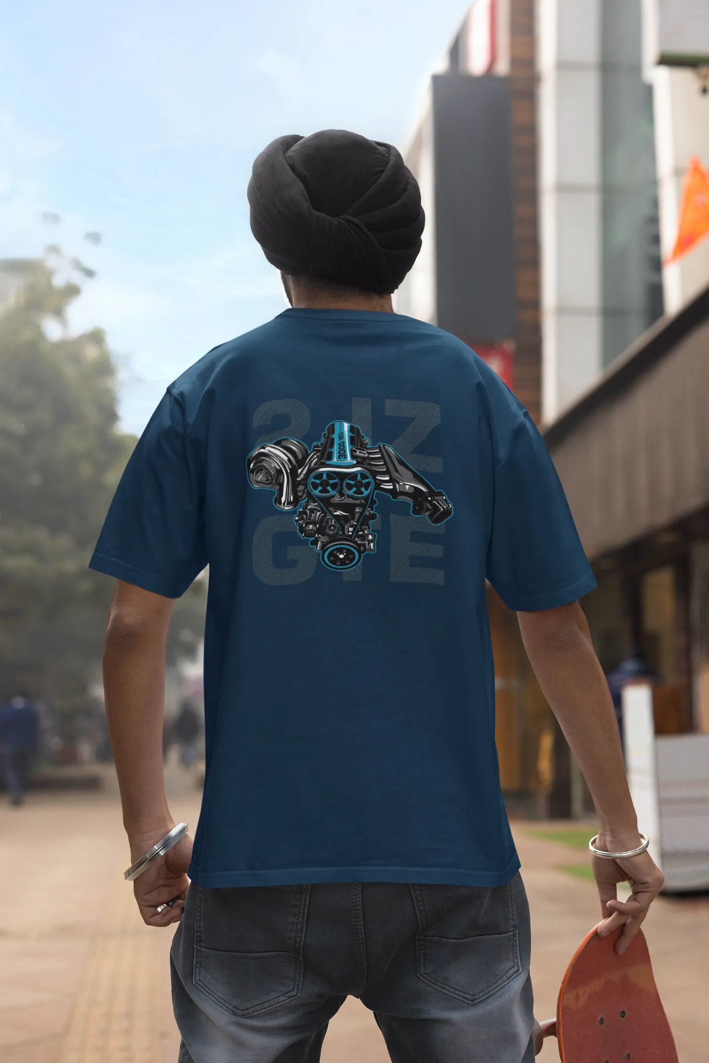 Toyota Supra 2JZ-GTE Motor Oversized T-shirt