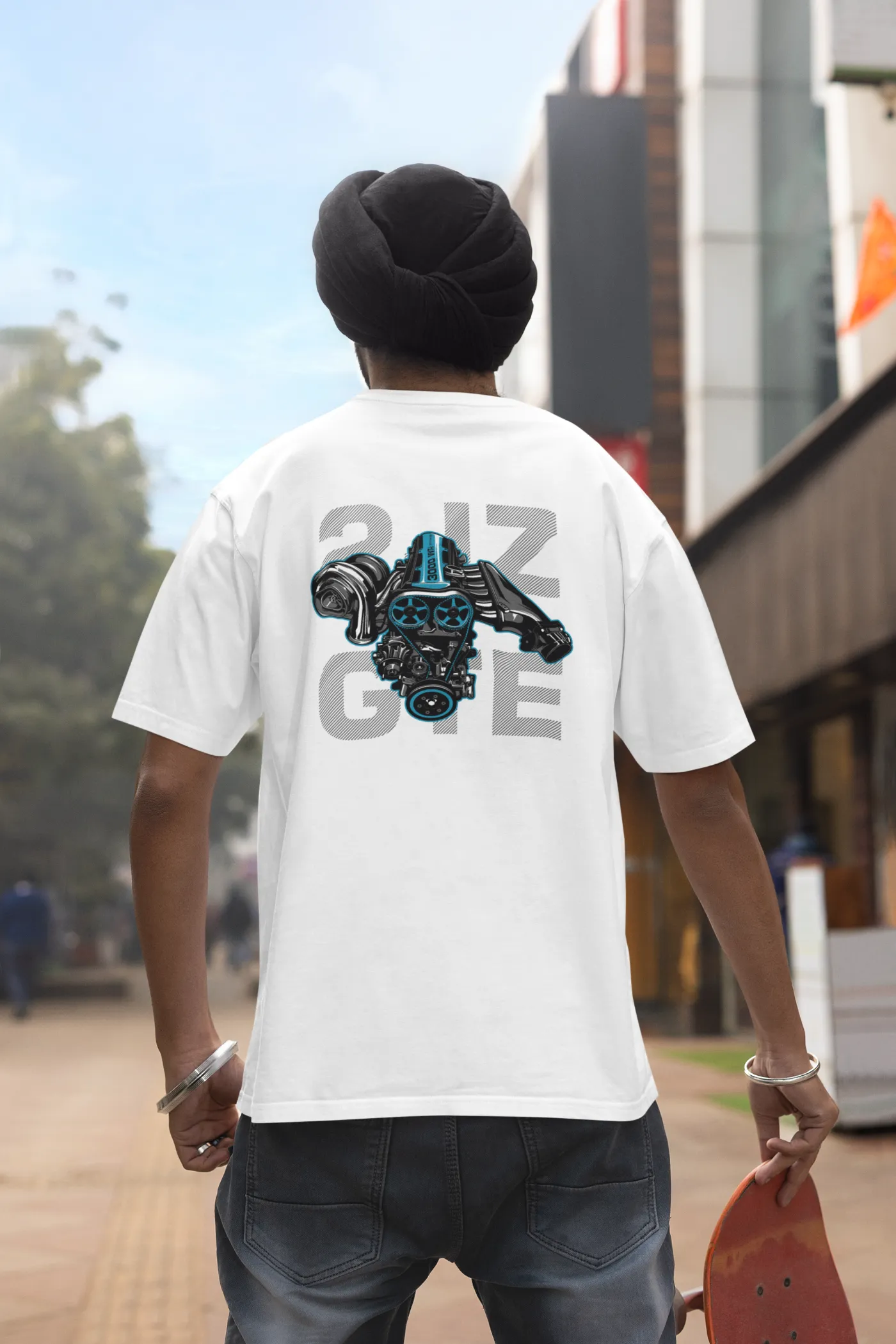 Toyota Supra 2JZ-GTE Motor Oversized T-shirt