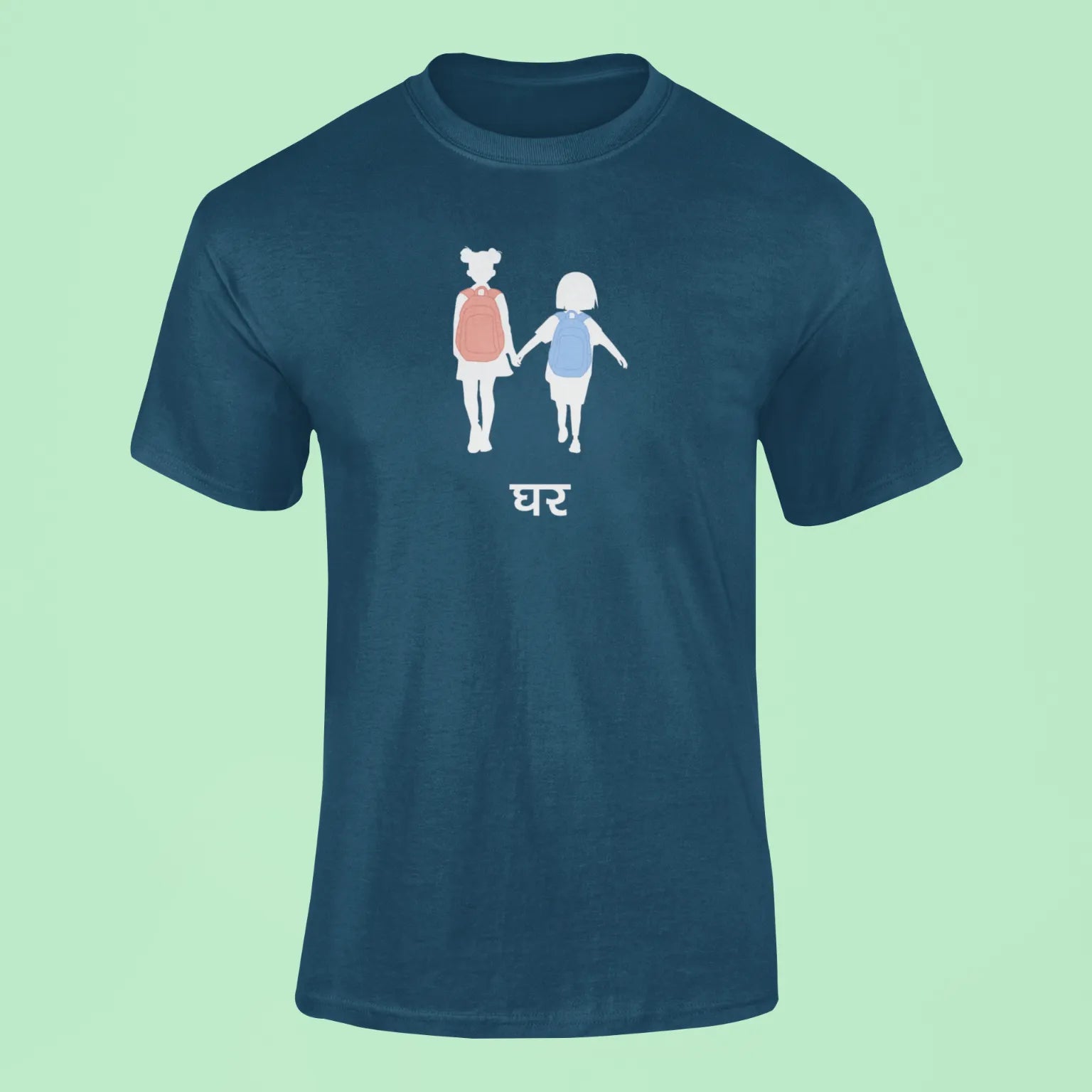 two sisters jigra t shirt navy blue