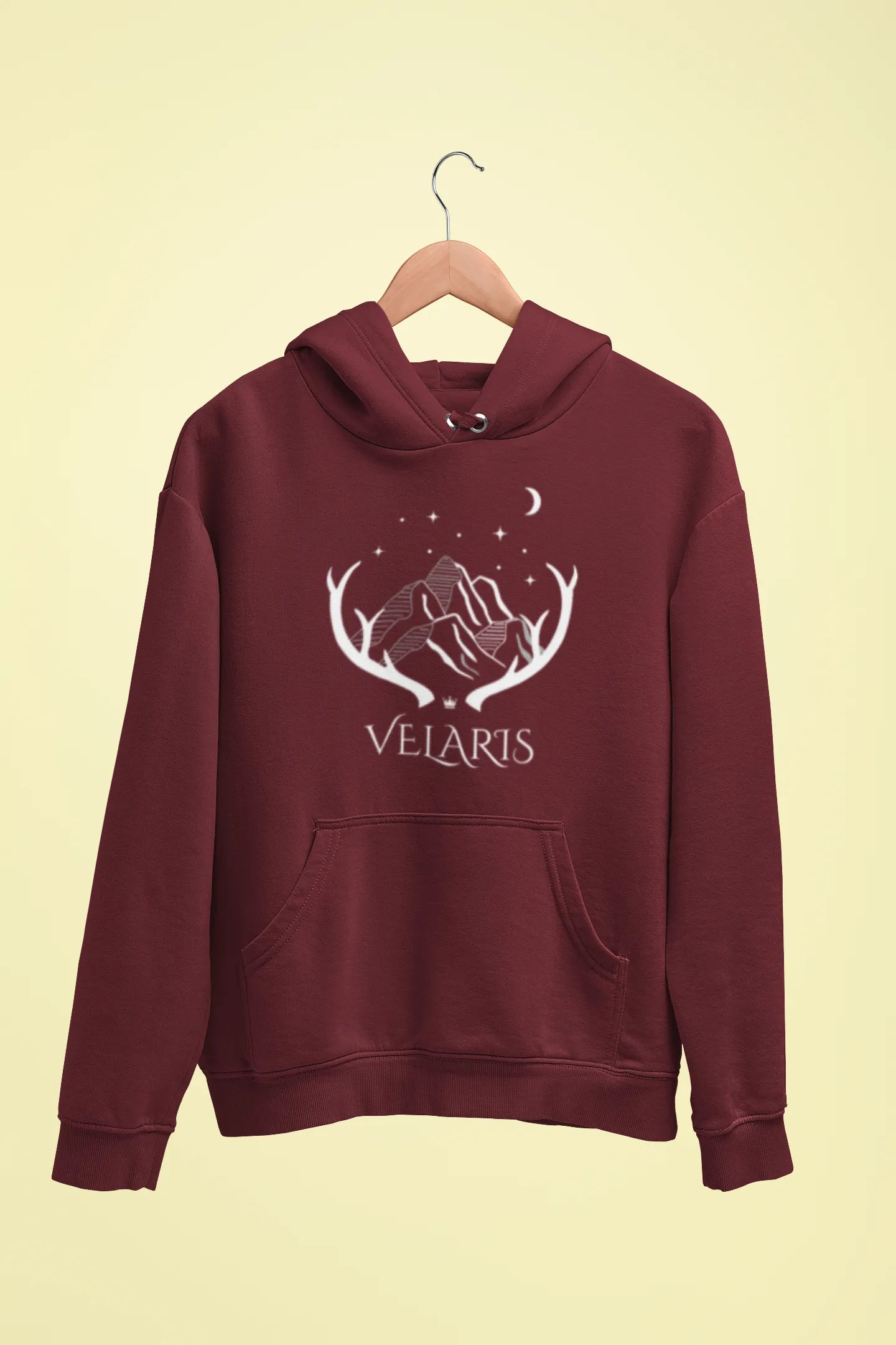 velaris unisex hoodie maroon