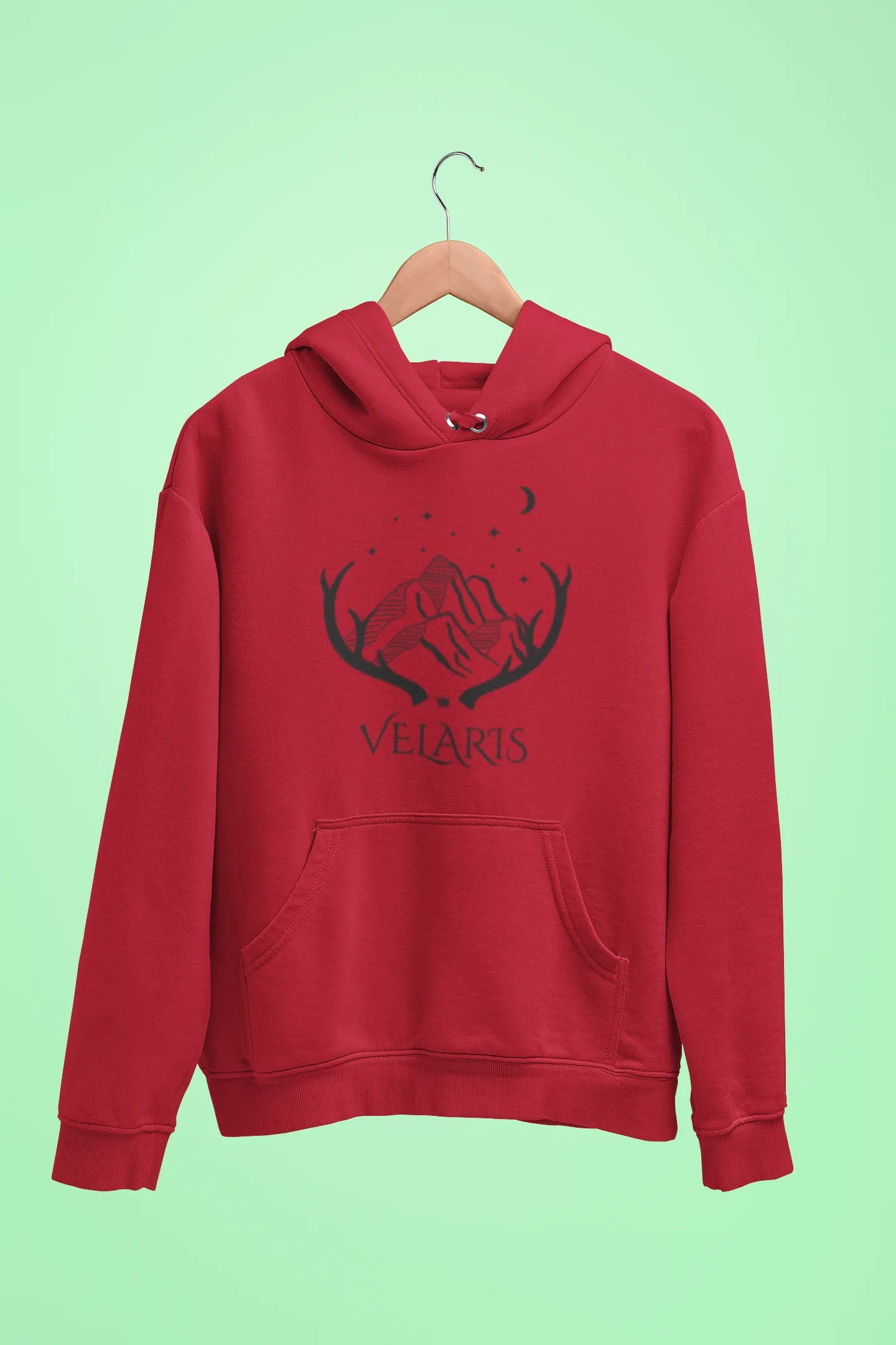 velaris unisex hoodie red