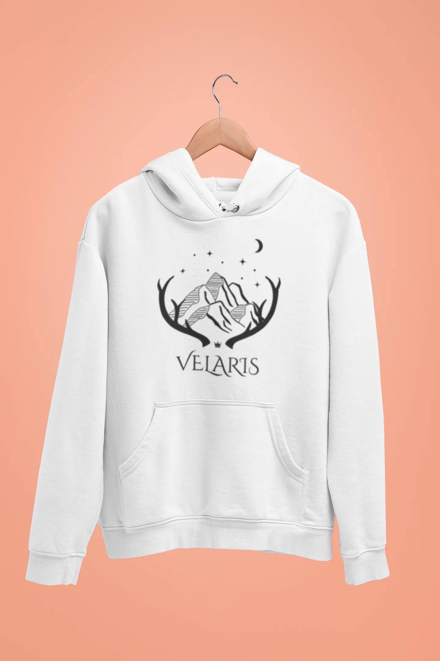 velaris unisex hoodie white
