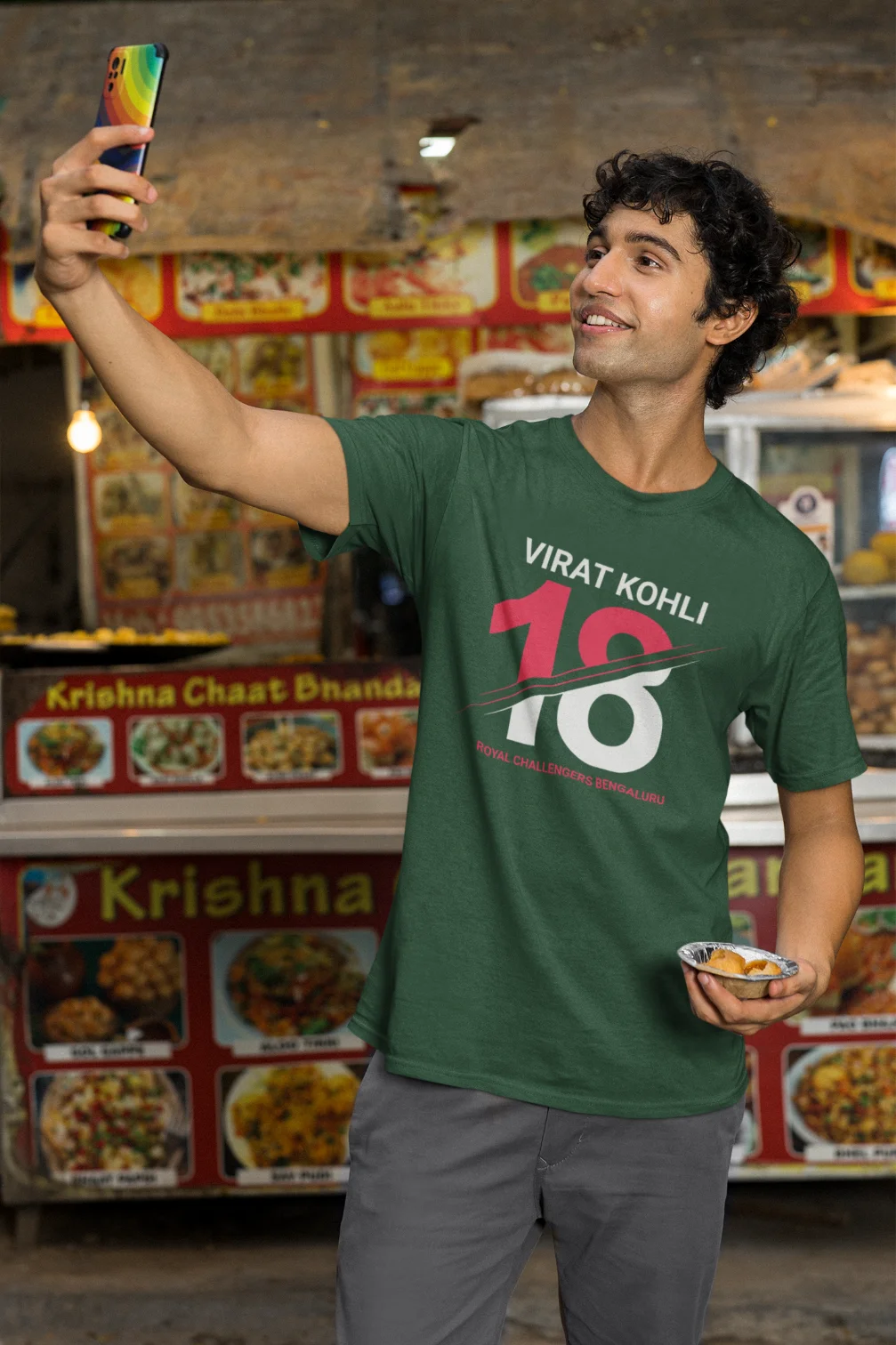 Virat Kohli nummer 18 - RCB T-shirt