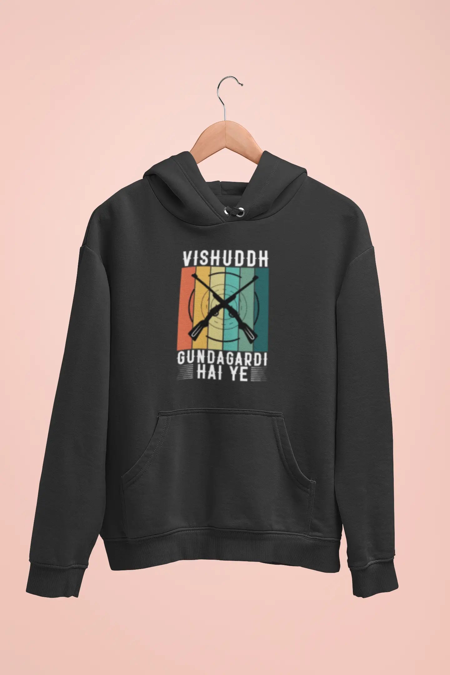 vishuddh gundagardi hai ye unisex hoodie black