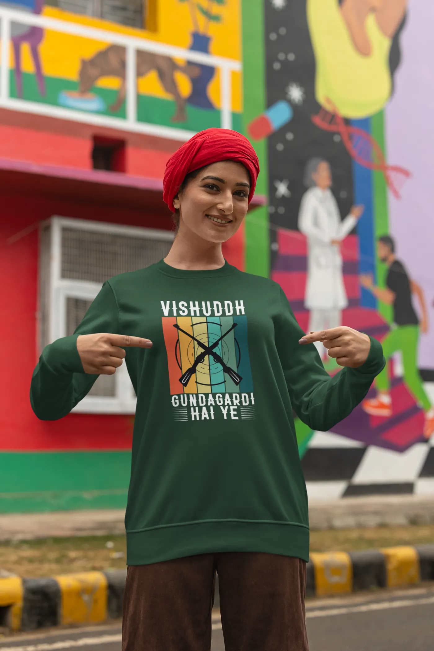 Vishuddh gundagardi hai ye Unisex Sweatshirt