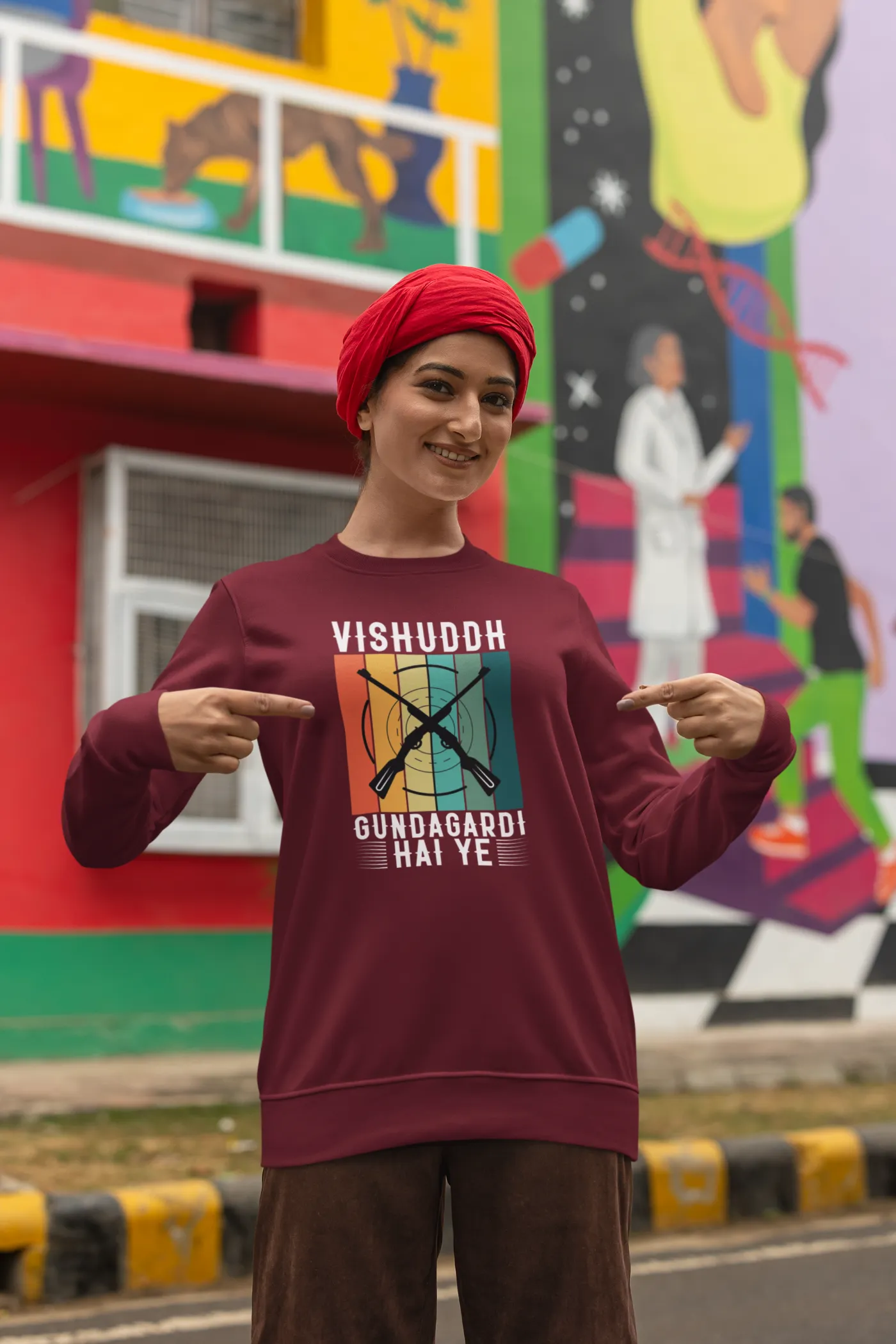 Vishuddh gundagardi hai ye Unisex Sweatshirt