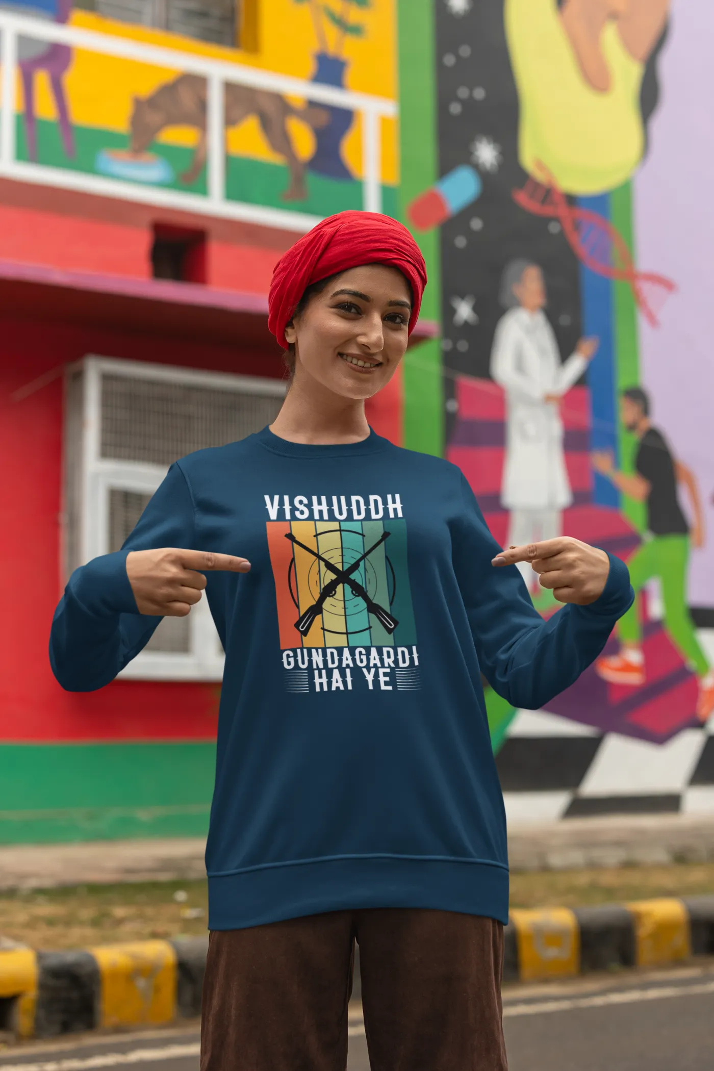 Vishuddh gundagardi hai ye Unisex Sweatshirt