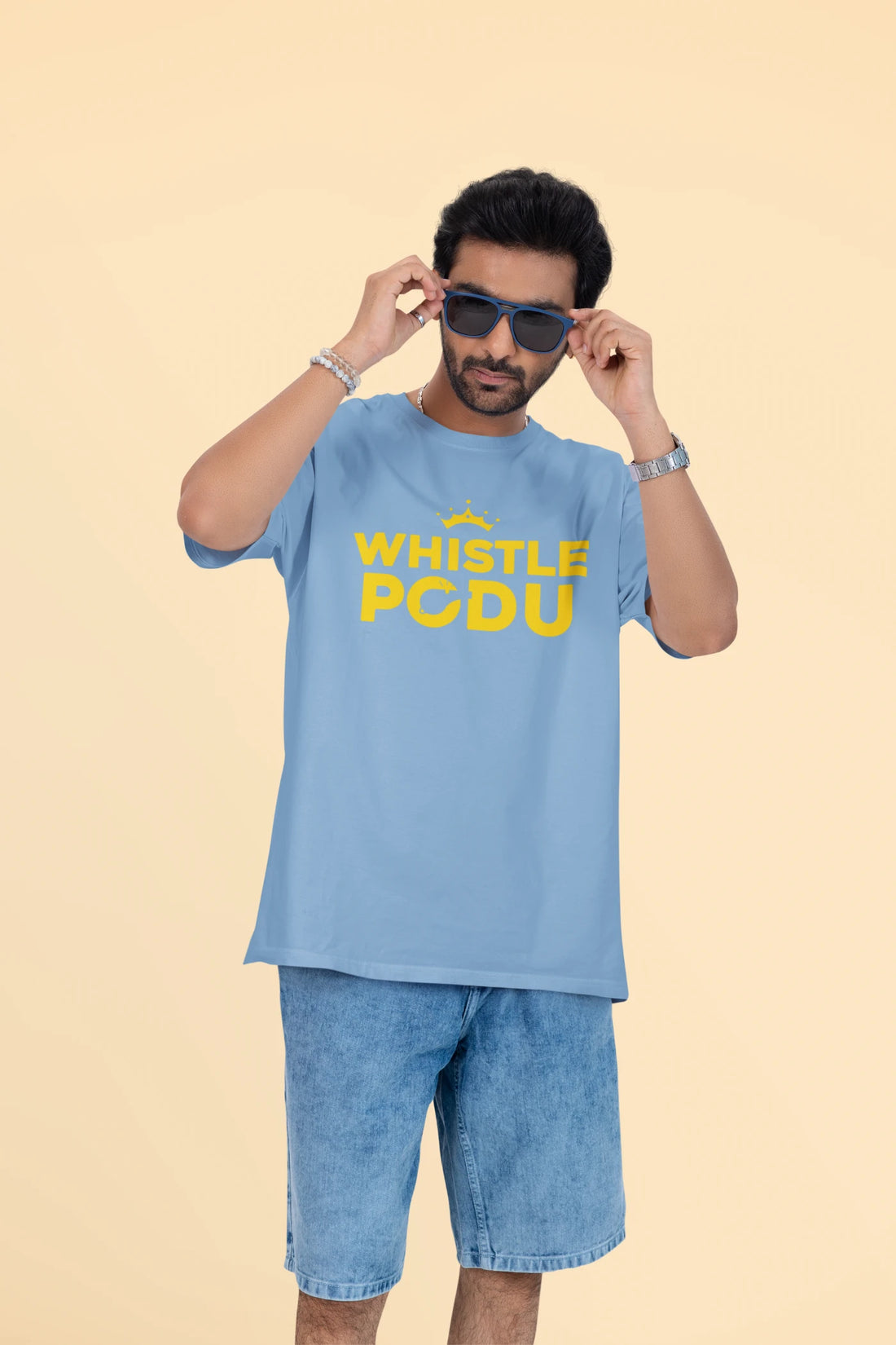 Whistle Podu CSK Oversized T-Shirt