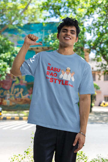 Ye babu rao ka style hai Oversized T-Shirt