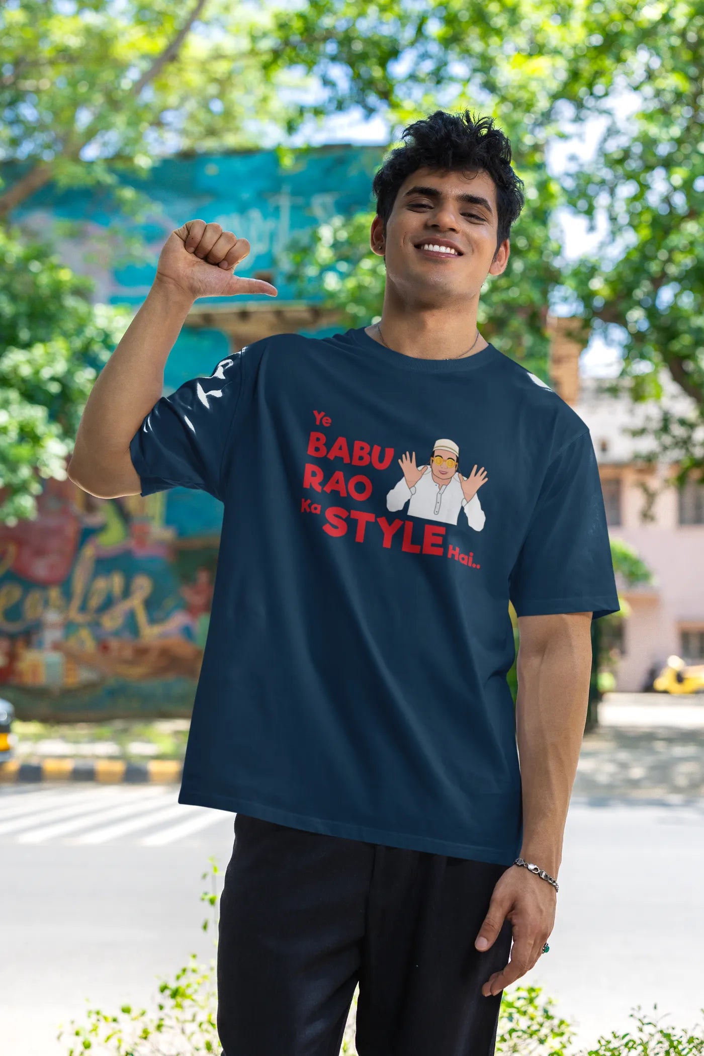 Ye babu rao ka style hai Oversized T-Shirt
