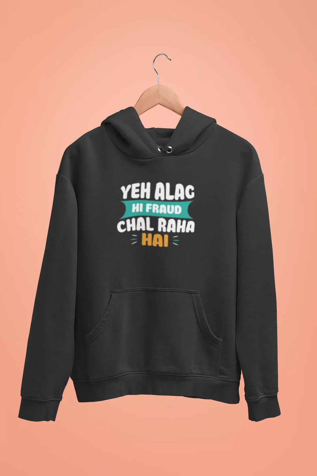 yeh alag hi fraud chal raha hai unisex hoodie maroon