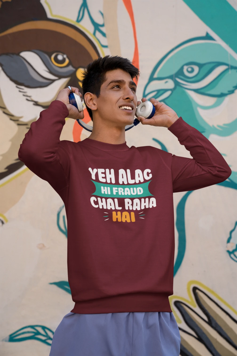 Yeh alag hallo fraude chal raha hai unisex sweatshirt