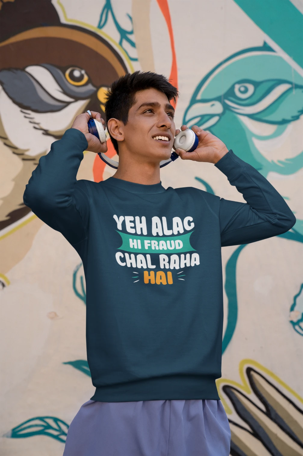 Yeh alag hallo fraude chal raha hai unisex sweatshirt